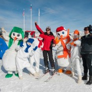 День снеговика в парке «Зеленая Поляна» 2022 фотографии