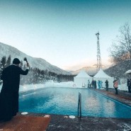 Крещенские купания на курорте «Газпром» 2020 фотографии