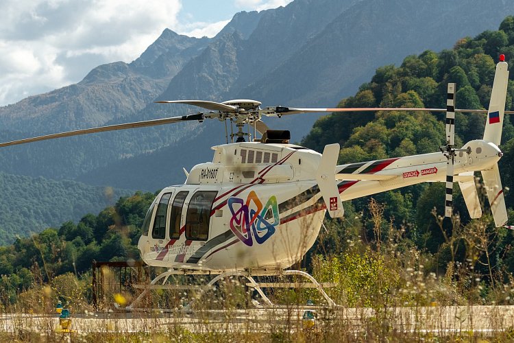 Пассажирский горный «Вертолетный центр» на курорте «Роза Хутор» 2020